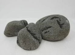 Schwarzer Findling Unterschiedliche Farb- Und Form-Spektren Per 1kg