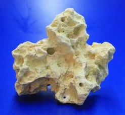 Lochstein Gr. S - Ca. 16x10,5x13,5 Cm - Künstlicher Gelb-rötlicher Mondstein