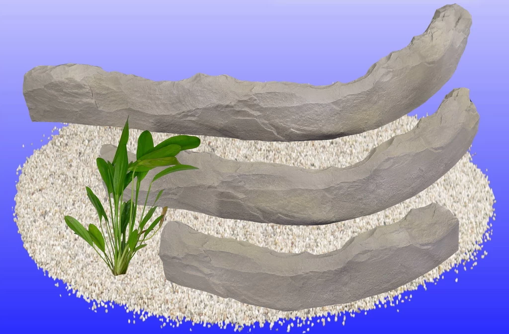 Terrasse L 60x27x9,5 Cm, Farbe Bruchstein, Aquarium-Dekoration Aus Mineralguss 1 Terrasse L 60x27x9,5 Cm, Farbe Bruchstein, Aquarium-Dekoration Aus Mineralguss