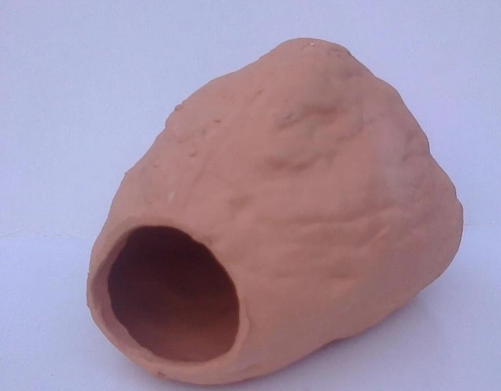 Barschhöhle Fels Terrakotta Aus Ton - Brut- Oder Versteckplätze 1 Barschhöhle Fels Terrakotta Aus Ton - Brut- Oder Versteckplätze