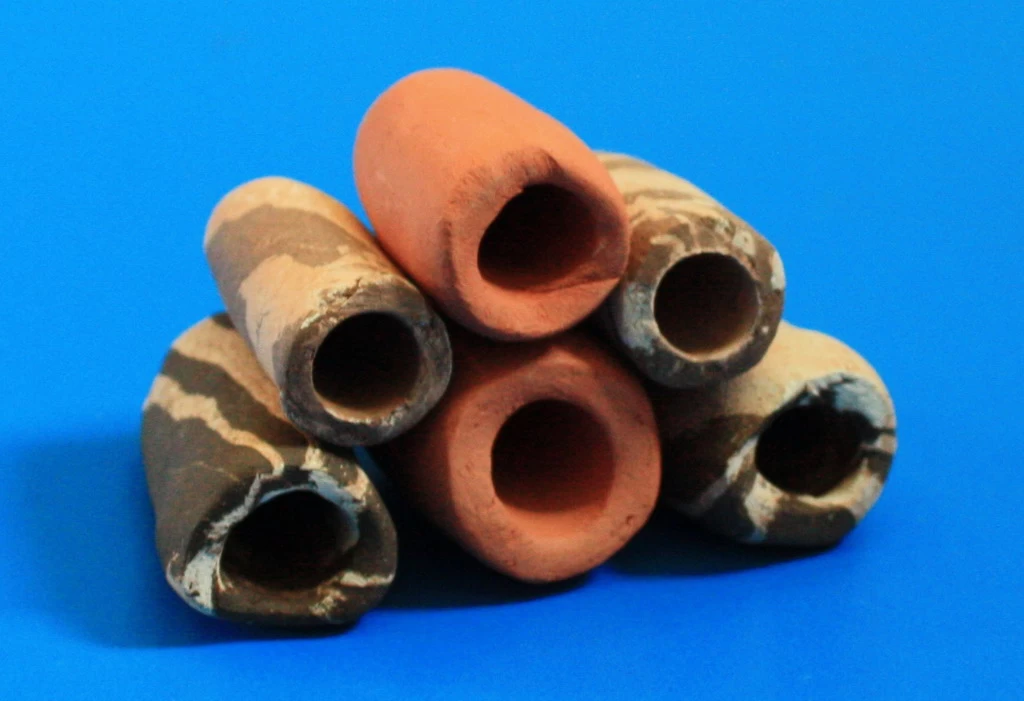 6 X Garnelenhöhlen Terrakotta/Regenbogen Aus Ton - Brut- Oder Versteckplätze 1 6 X Garnelenhöhlen Terrakotta/Regenbogen Aus Ton - Brut- Oder Versteckplätze