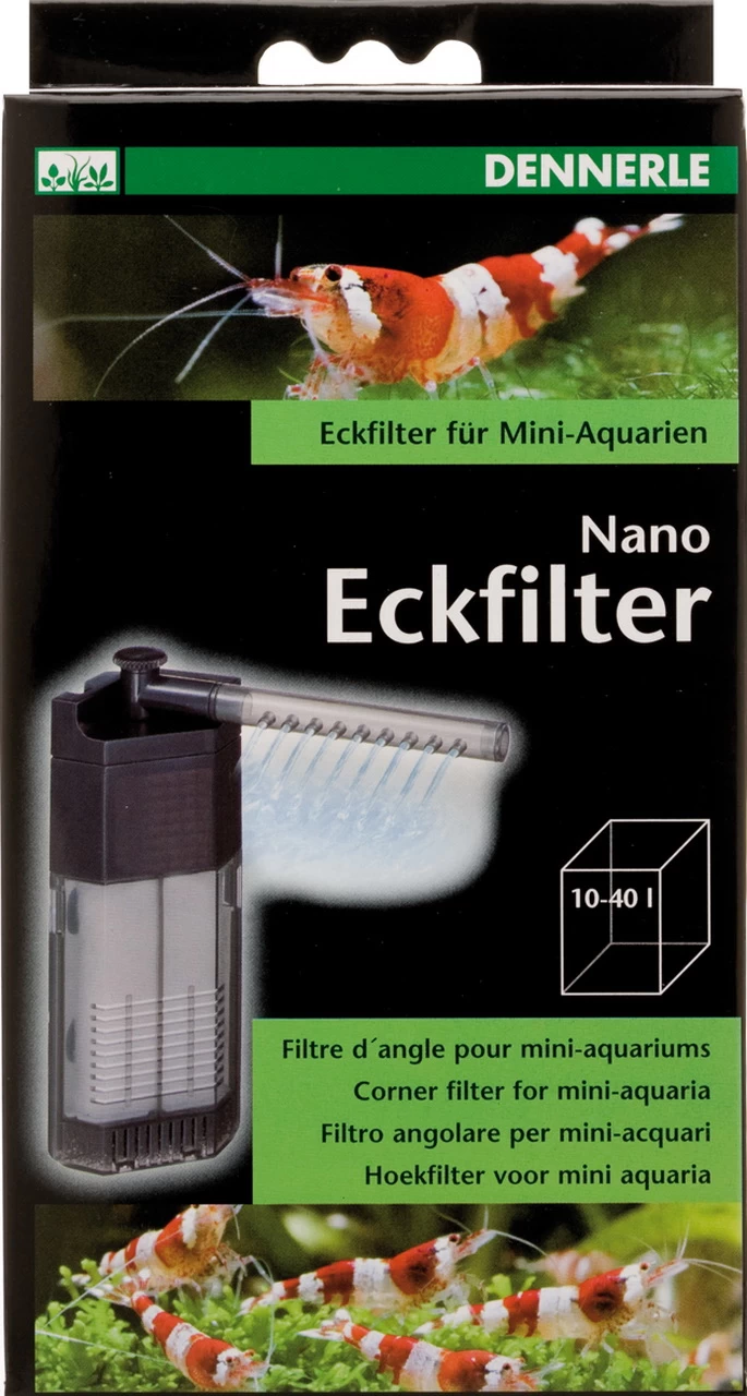 DENNERLE Nano Eckfilter, Filter Für Ein 10-40 Litern Aquarium 3 DENNERLE Nano Eckfilter, Filter Für Ein 10-40 Litern Aquarium – Bild 3