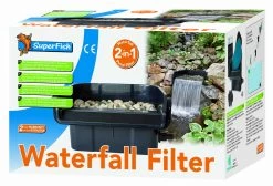 SF Wasserfall-Filter, 2in1-Teichfilter Für Den Gartenteich Komplett Mit Filtermedien