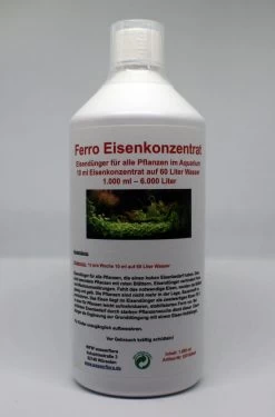 1.000 Ml Ferro Eisenkonzentrat / Eisendünger Für 6.000 Liter Wasser