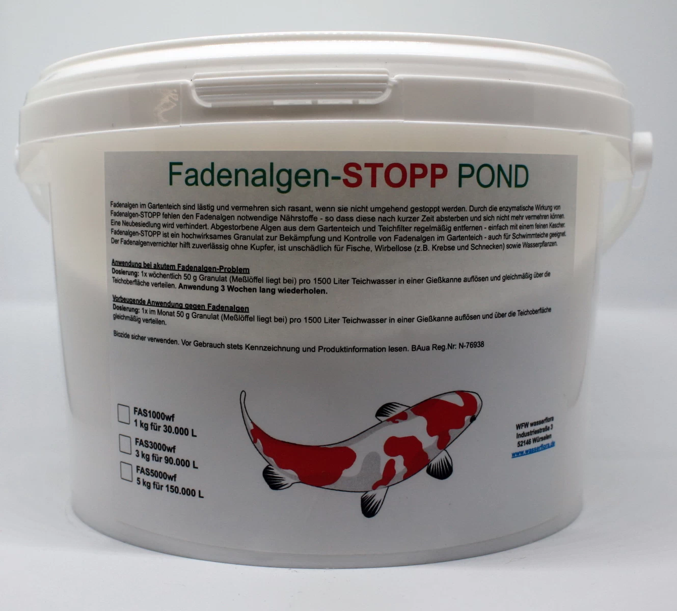 1 Kg Fadenalgen-STOPP POND - Granulat Gegen Fadenalgen Im Gartenteich, Für 30.000 Liter Wasser 1 1 Kg Fadenalgen-STOPP POND - Granulat Gegen Fadenalgen Im Gartenteich, Für 30.000 Liter Wasser