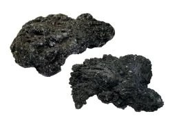 1 Stück Black Lava Rock / Lava-Fels Schwarz 6-8 Cm *Rarität*